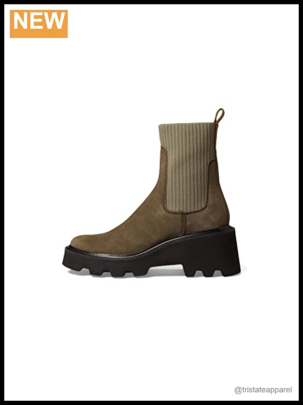 Women's Mid-Calf Snow Boots Waterproof Suede Block Heel